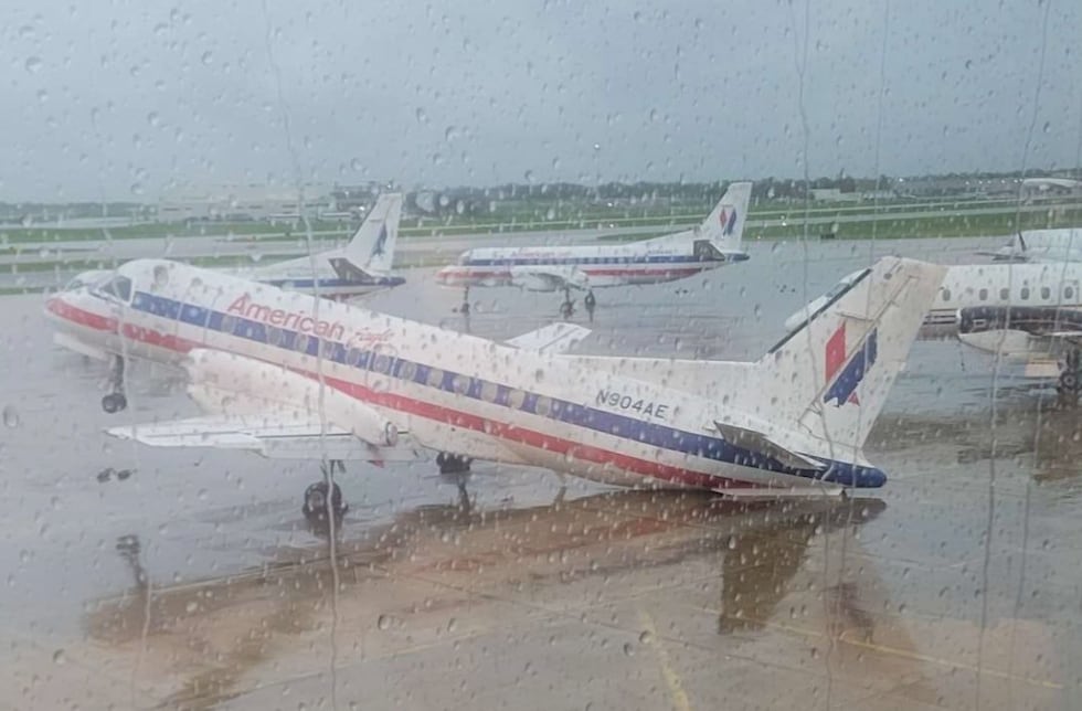 Downed trees and storm damage in Springfield, Missouri after the tornado