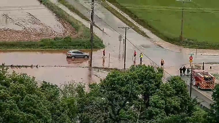 Flooding in Oklahoma in April 2025