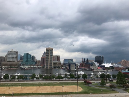 Weather Baltimore: Cloudy Skies Over Downtown