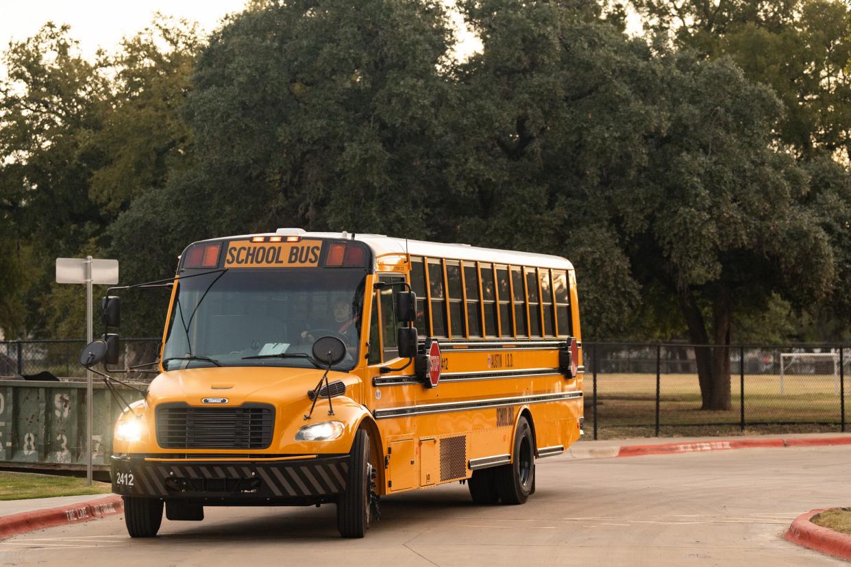 KISD school bus and weather warning