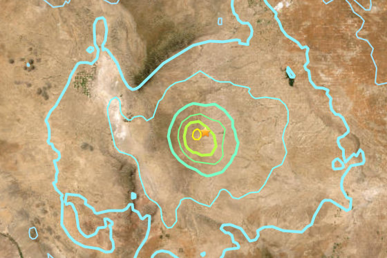 USGS seismic activity map following the Texas earthquake today. Significant shaking reported across West Texas.
