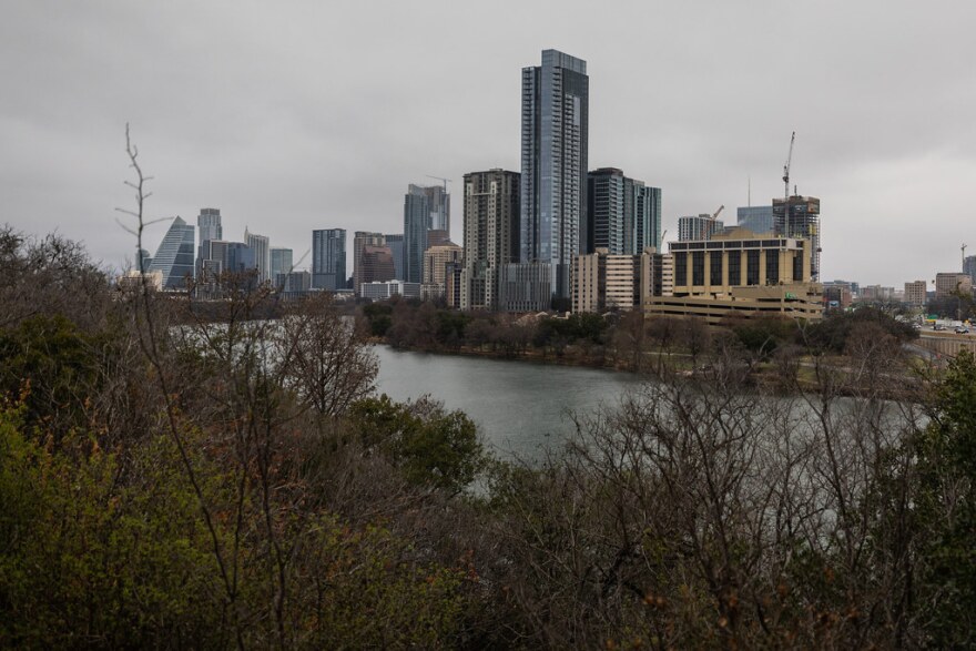 Dark clouds over Austin symbolize the unpredictable nature of KXAN weather forecasts