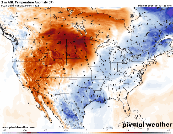 Animated weather map showing a widespread red flag (fire weather) warning across the region