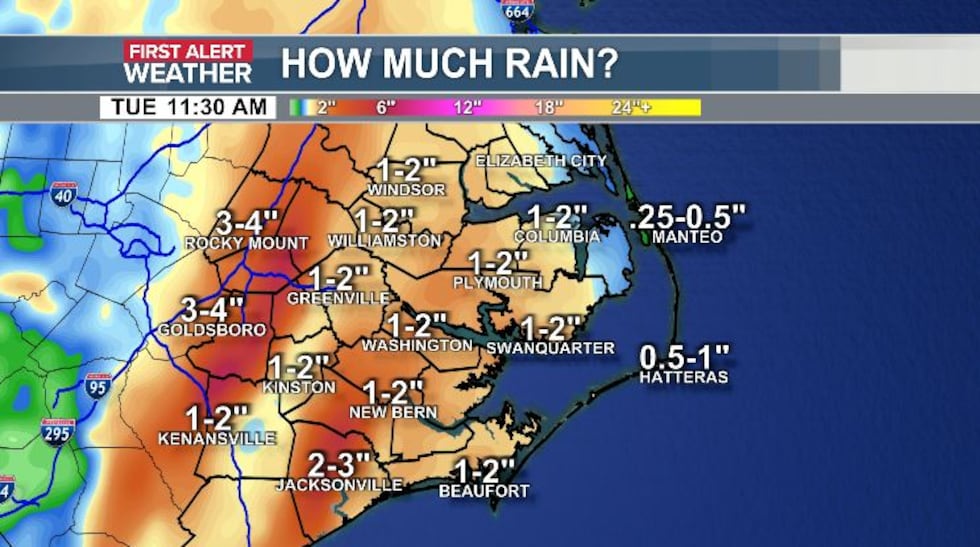 Overcast skies and rainy roads highlight the weather this week