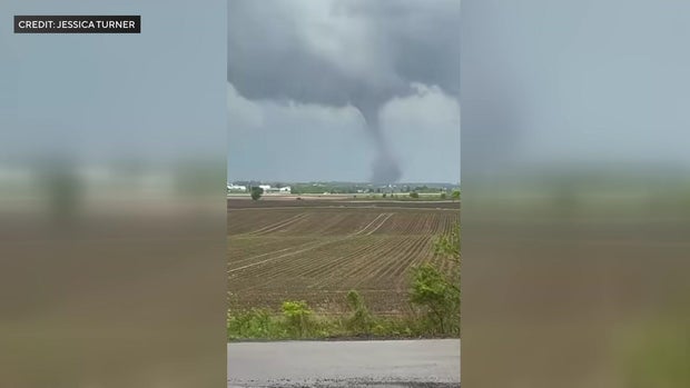 Ominous storm clouds over New Richmond WI neighborhood