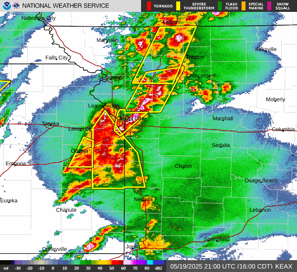 Storm clouds approaching city skyline, illustrating work of the storm prediction center