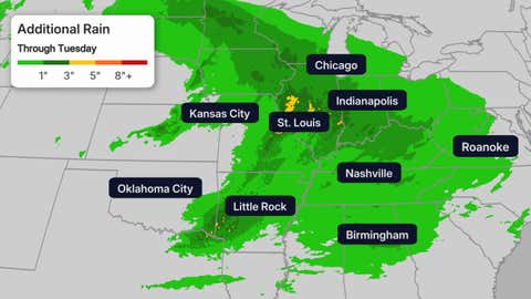 Dark storm clouds ready to spawn a tornado, tracked with a tornado tracker