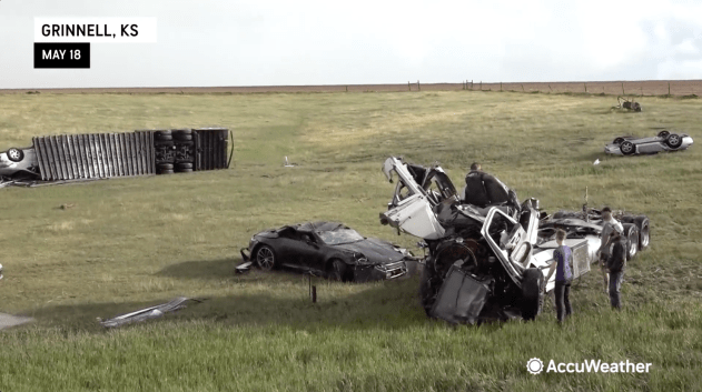 Aftermath of a tornado in the Plains, illustrating the impact covered in latest weather news