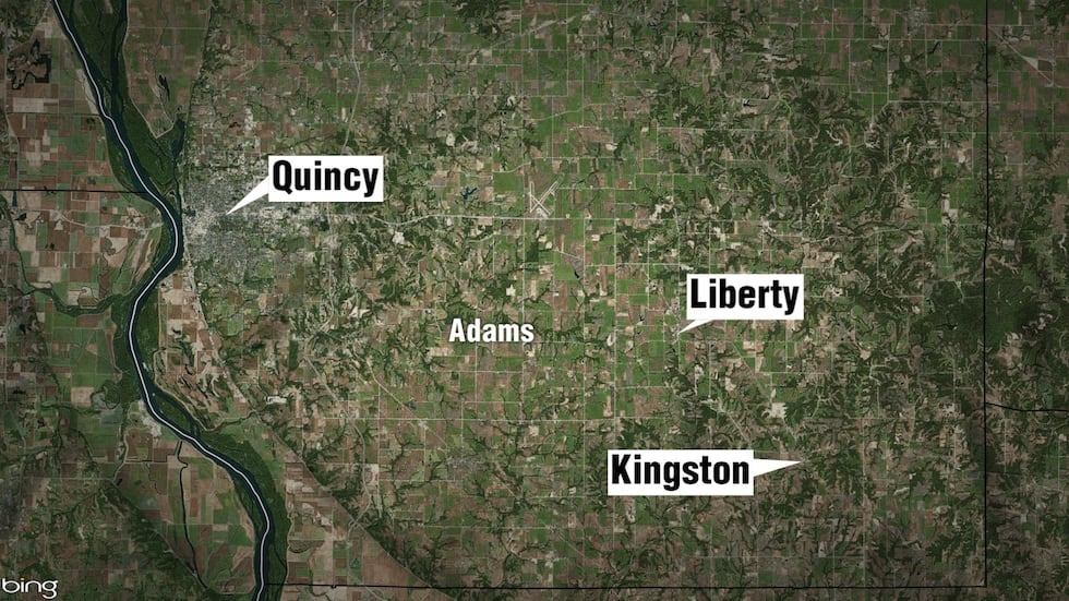 Adams County flood aftermath with emergency responders